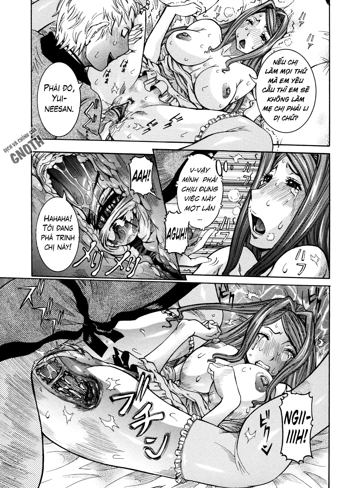 HentaiVN.net - Ảnh 10 - Nenchaku Taishitsu [Sticky Constitution] - Chap 2 - Cặp song sinh và tôi (1)
