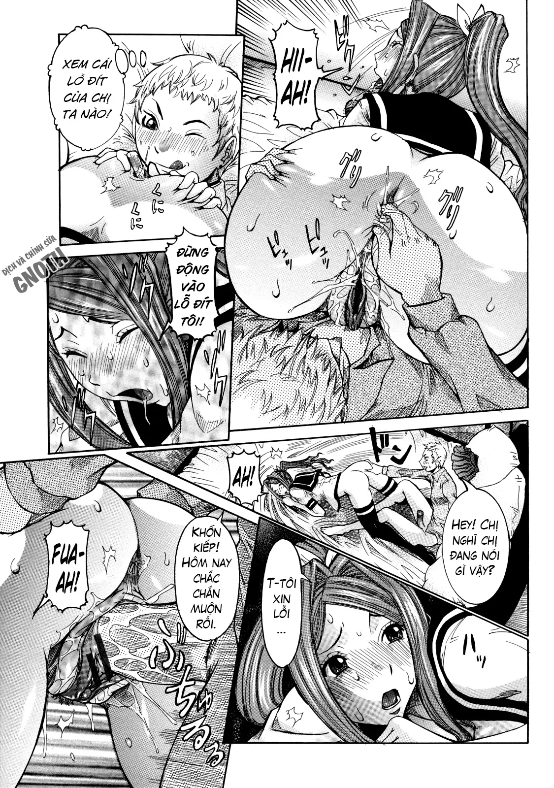 HentaiVN.net - Ảnh 14 - Nenchaku Taishitsu [Sticky Constitution] - Chap 2 - Cặp song sinh và tôi (1)