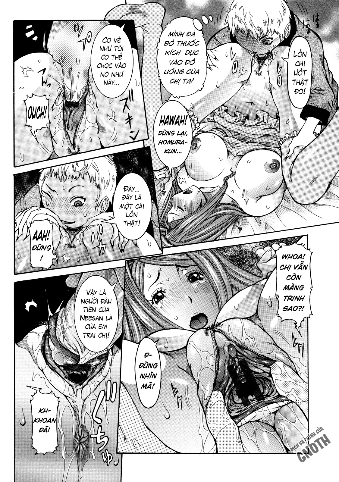 HentaiVN.net - Ảnh 9 - Nenchaku Taishitsu [Sticky Constitution] - Chap 2 - Cặp song sinh và tôi (1)