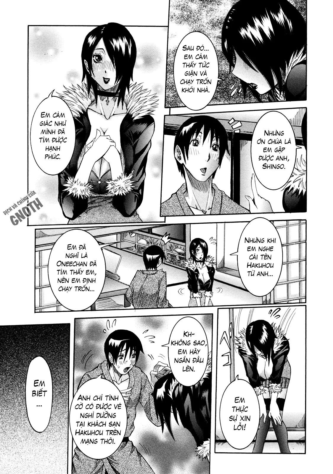 HentaiVN.net - Ảnh 12 - Nenchaku Taishitsu [Sticky Constitution] - Chap 9 – Nhà nghỉ Hakuhou (3)