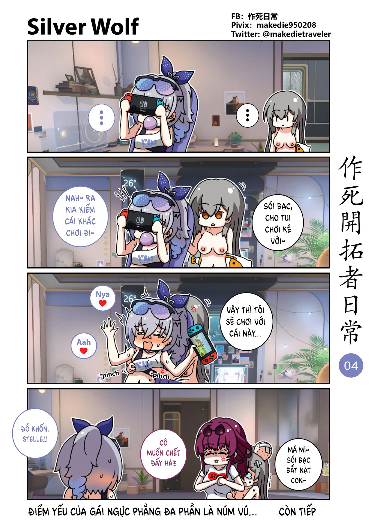 HentaiVN.net - Ảnh 4 - Hành Trình Của Nhà Khai Phá [作死開拓者日常篇] - Chap 1