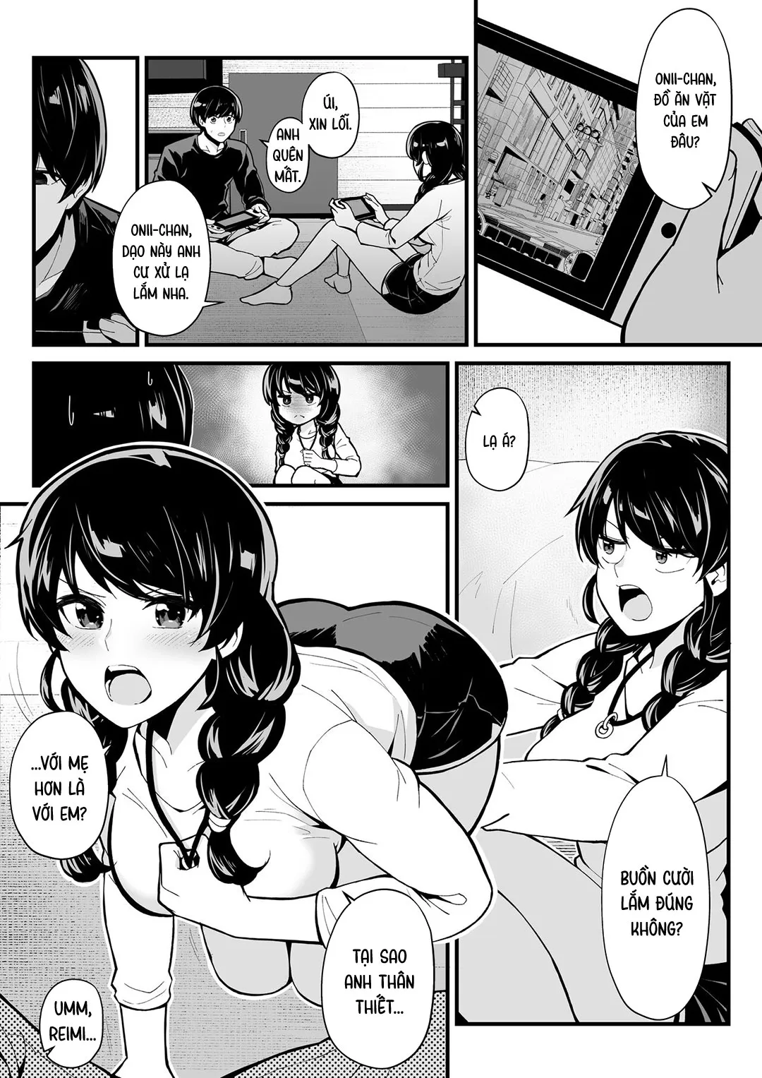 HentaiVN.net - Ảnh 10 - Làm tình với dì và chơi game với em gái [Imouto to Game o suru, Soshite Oba to Sex o suru | Playing Games with My Sister and Having Sex with My Aunt] - Chap 1