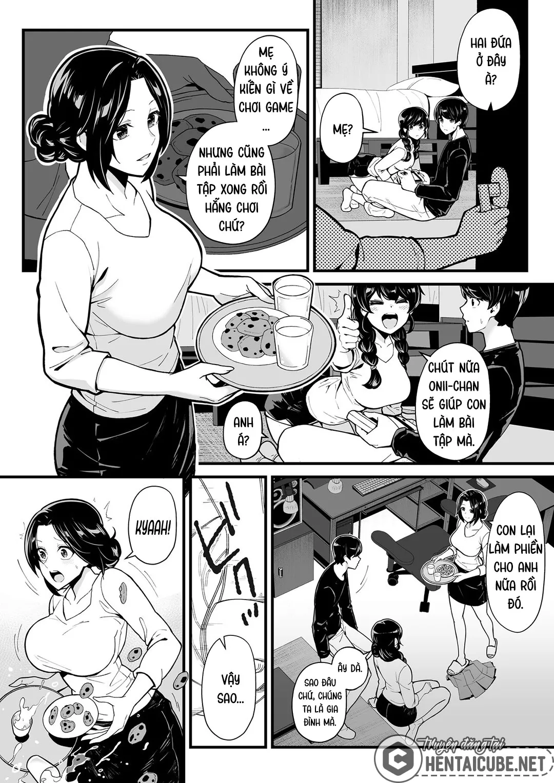 HentaiVN.net - Ảnh 11 - Làm tình với dì và chơi game với em gái [Imouto to Game o suru, Soshite Oba to Sex o suru | Playing Games with My Sister and Having Sex with My Aunt] - Chap 1