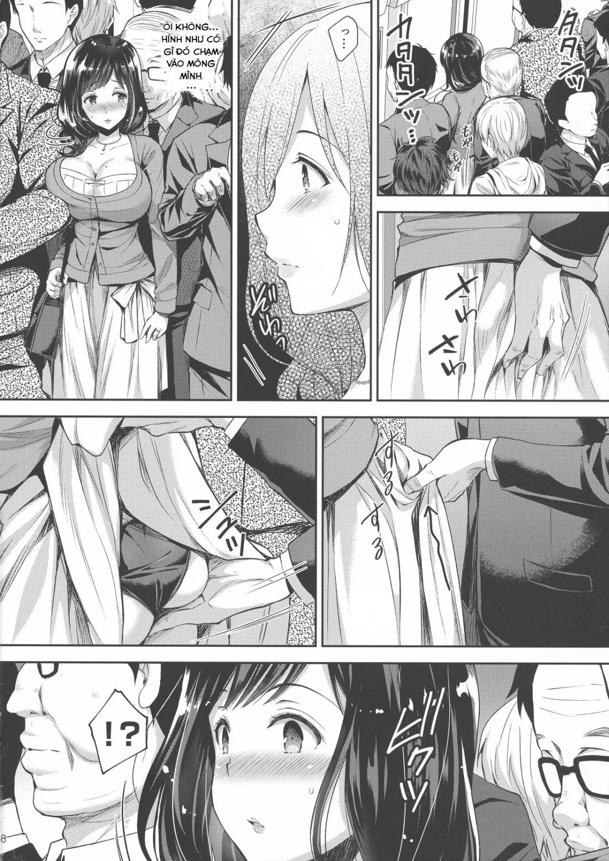 HentaiVN.net - Ảnh 8 - Chijoku no Chikan Densha 3 - Hitozuma Shanai Kyousei Junyuu [Shameless Train Molester 3 - Forcing a Married Woman to Breastfeed in the Train] - Oneshot