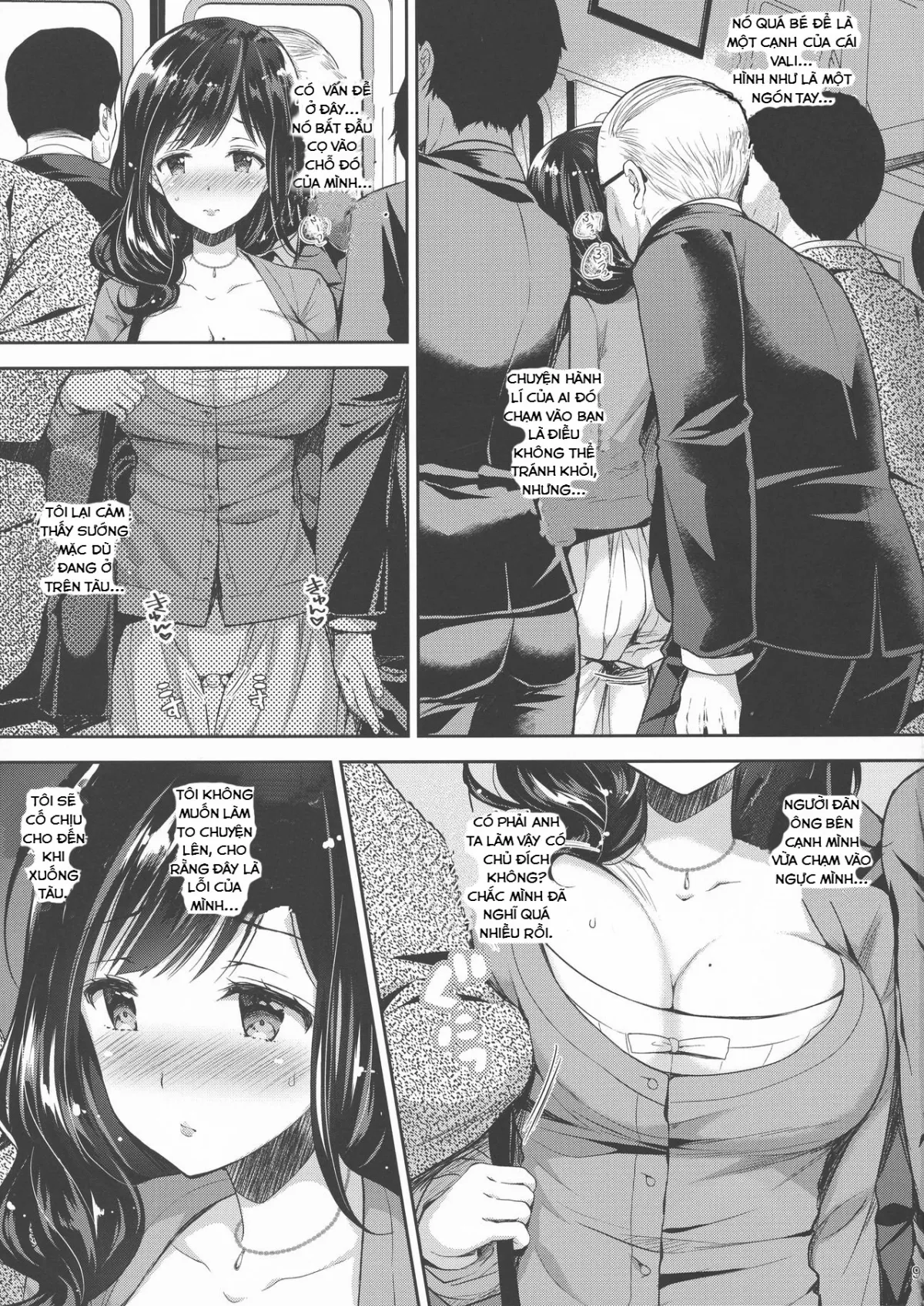 HentaiVN.net - Ảnh 9 - Chijoku no Chikan Densha 3 - Hitozuma Shanai Kyousei Junyuu [Shameless Train Molester 3 - Forcing a Married Woman to Breastfeed in the Train] - Oneshot