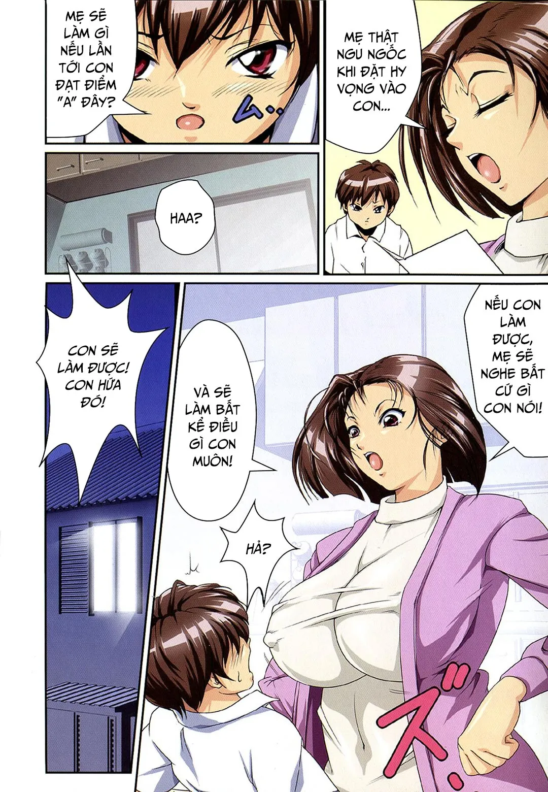 HentaiVN.net - Ảnh 3 - Lời hứa đặc biệt của mẹ [Mom's Special Promise; Mamasupe!] - Chap 1