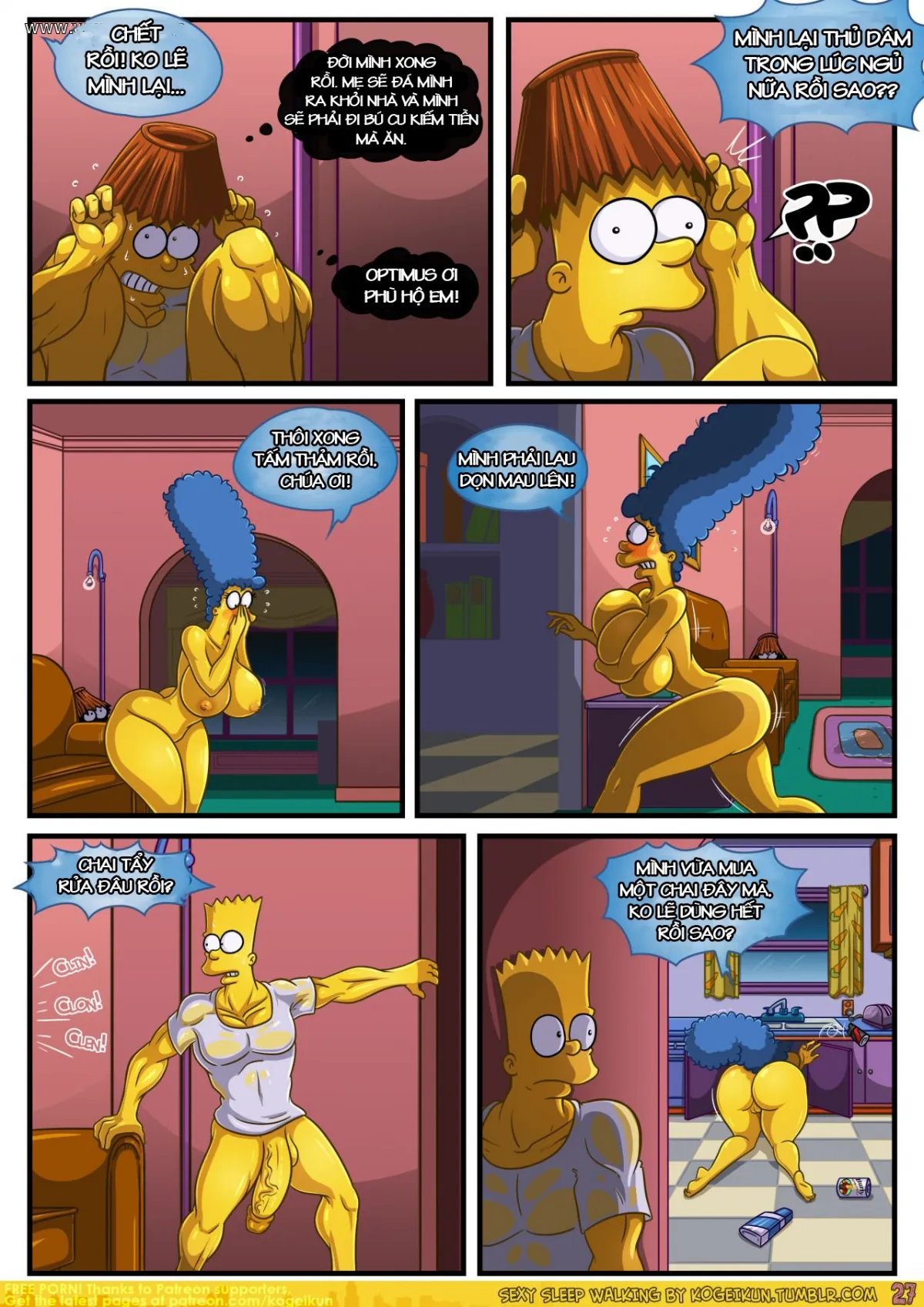 HentaiVN.net - Ảnh 30 - Khi Mẹ Tôi Mộng Du [Sexy Sleep Walking] - Oneshot