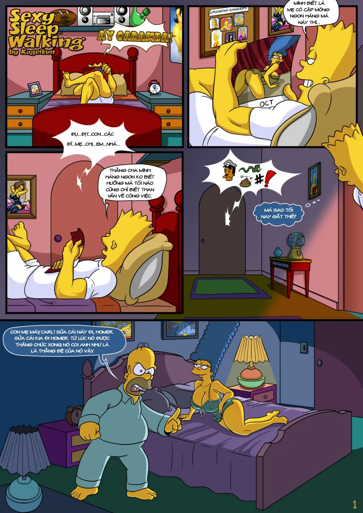 HentaiVN.net - Ảnh 4 - Khi Mẹ Tôi Mộng Du [Sexy Sleep Walking] - Oneshot