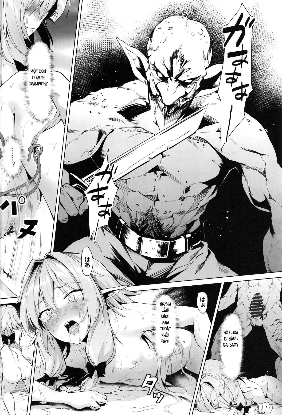 HentaiVN.net - Ảnh 18 - Moshi Onna Seirei ga Goblin ni Tsukamattara... (Goblin Slayer) - Oneshot