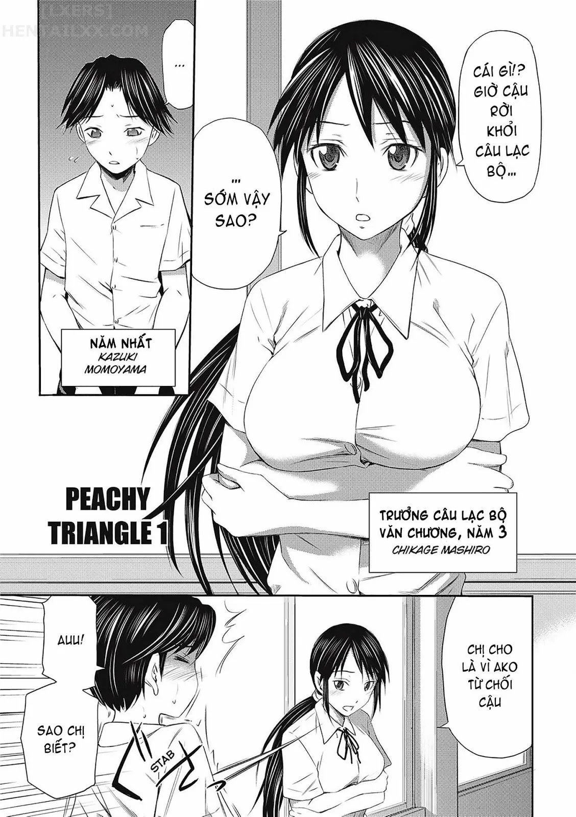 HentaiVN.net - Ảnh 5 - Peachy Triangle - Chap 1