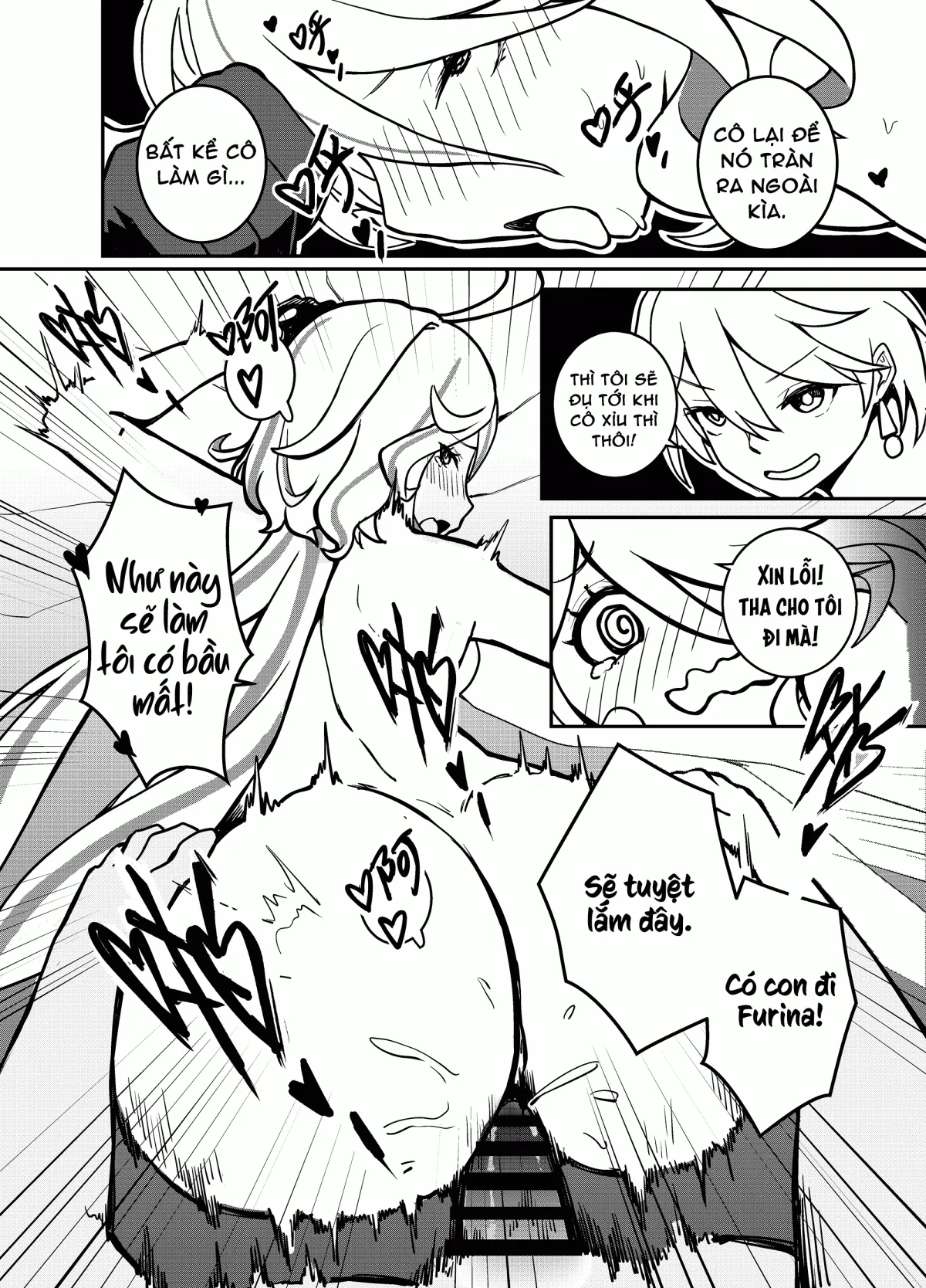 HentaiVN.net - Ảnh 14 - Thuỷ thần ngốc nghếch [笨蛋芙宁娜] - đừng đùa với ninja rùa
