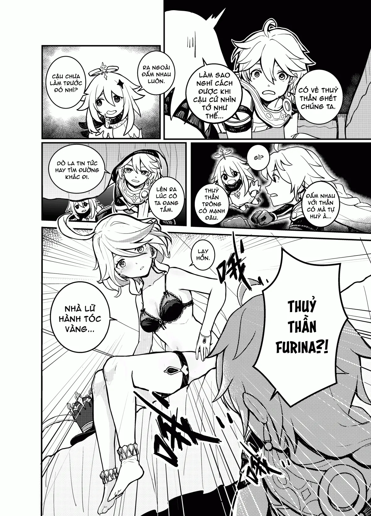 HentaiVN.net - Ảnh 4 - Thuỷ thần ngốc nghếch [笨蛋芙宁娜] - đừng đùa với ninja rùa