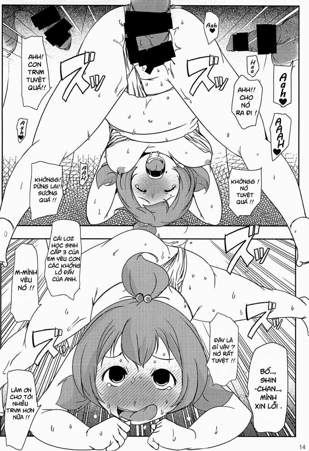 HentaiVN.net - Ảnh 14 - Mitsuba-tachi no Kyuushoku ni Biyaku o Irete Ahetoro Gakkyuu (Mitsudomoe) [Putting Aphrodisiacs into Mitsuba's Food during Cooking Class] - Oneshot