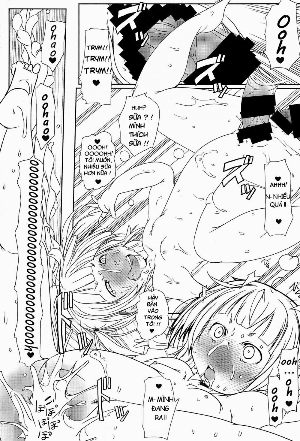 HentaiVN.net - Ảnh 9 - Mitsuba-tachi no Kyuushoku ni Biyaku o Irete Ahetoro Gakkyuu (Mitsudomoe) [Putting Aphrodisiacs into Mitsuba's Food during Cooking Class] - Oneshot