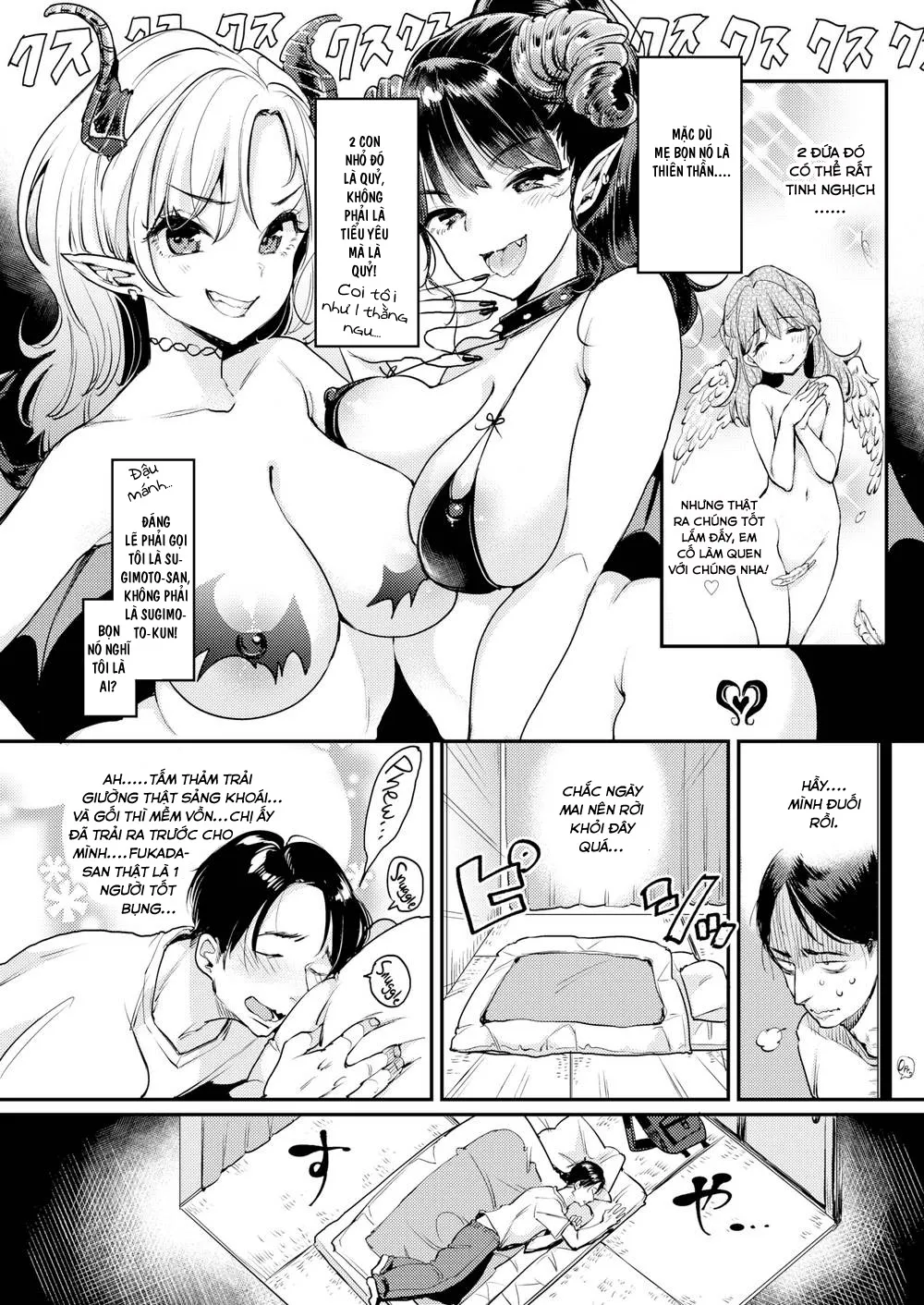 HentaiVN.net - Ảnh 11 - Yêu thầm mẹ trẻ, được nhầm 3 mẹ con [Fukuda-san's Home] - Oneshot