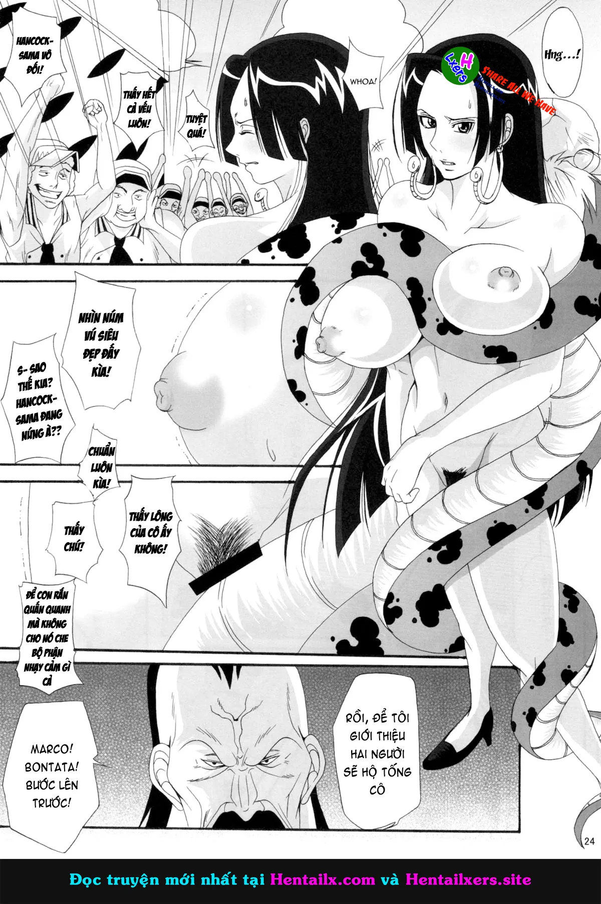 HentaiVN.net - Ảnh 24 - Benten Kairaku Hebirei (One Piece) [弁天快楽 11 蛇隷 (ワンピース)] - Chap 11