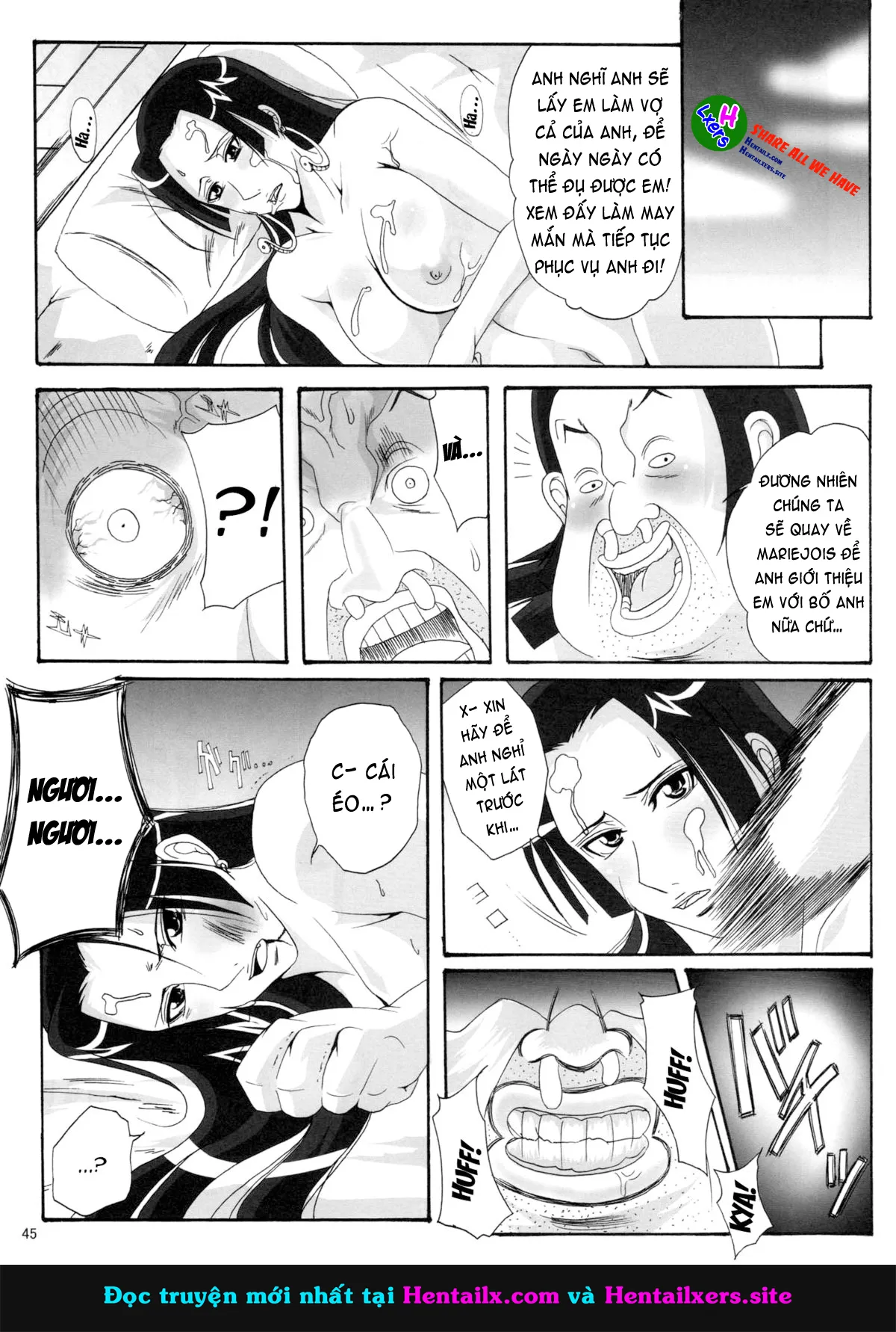 HentaiVN.net - Ảnh 45 - Benten Kairaku Hebirei (One Piece) [弁天快楽 11 蛇隷 (ワンピース)] - Chap 11