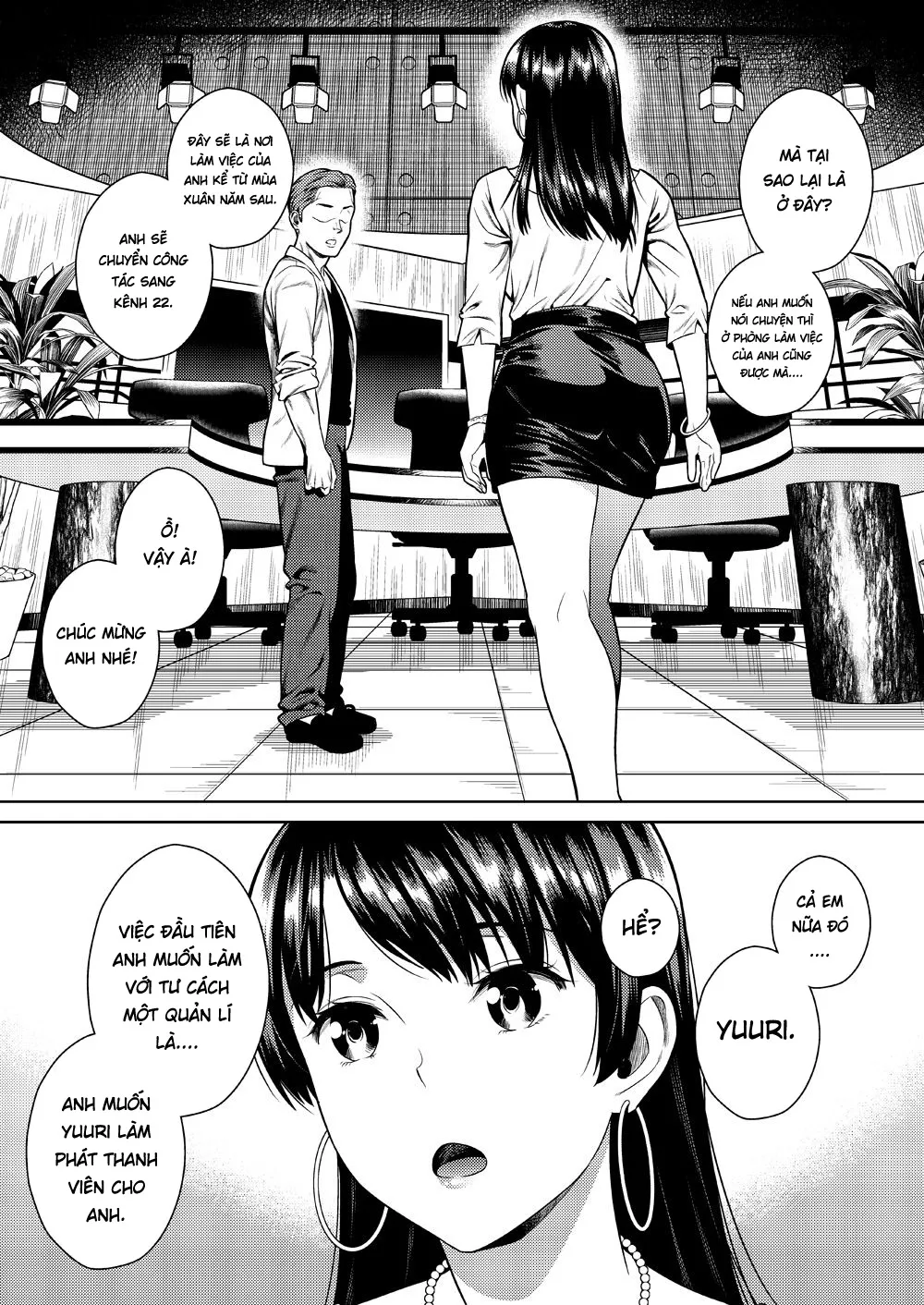 HentaiVN.net - Ảnh 9 - Nữ phát thanh viên [Joshi Ana] - Oneshot Full