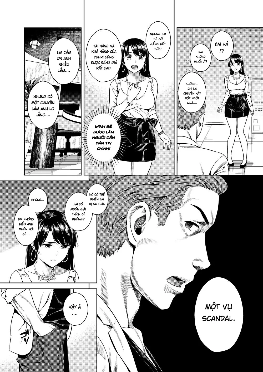 HentaiVN.net - Ảnh 10 - Nữ phát thanh viên [Joshi Ana] - Oneshot Full