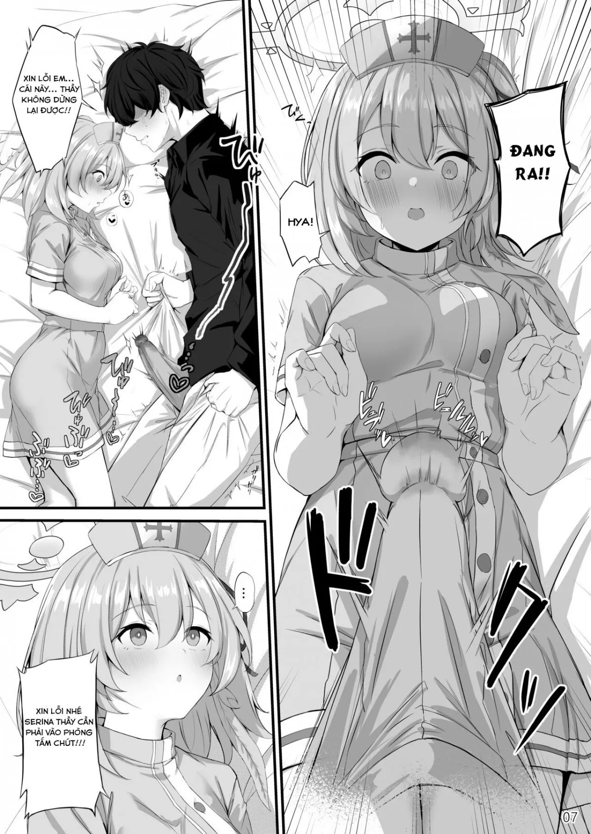 HentaiVN.net - Ảnh 8 - Thầy ơi, thầy có khỏe không ạ? (Blue Archive) [Sensei, Okagen Dou desu ka?] - Oneshot