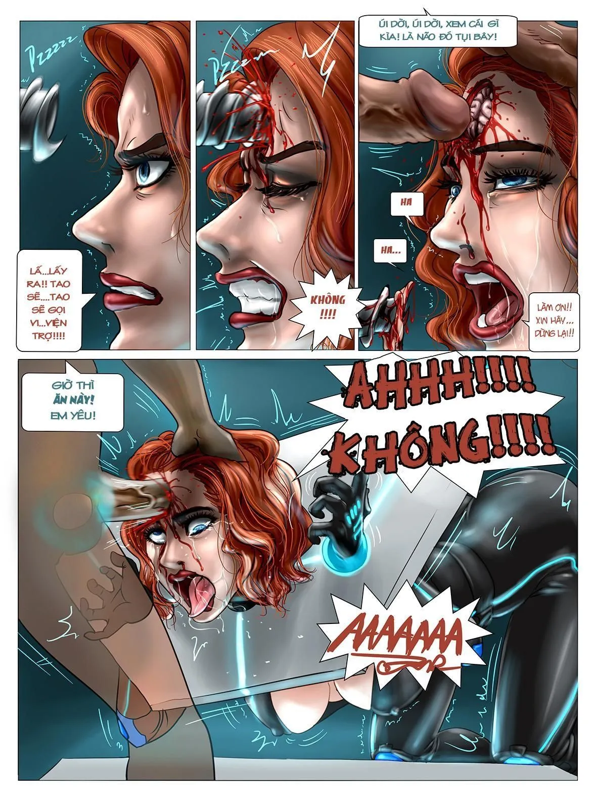 HentaiVN.net - Ảnh 3 - DEATH RAPE - BLACK WIDOW - Oneshot