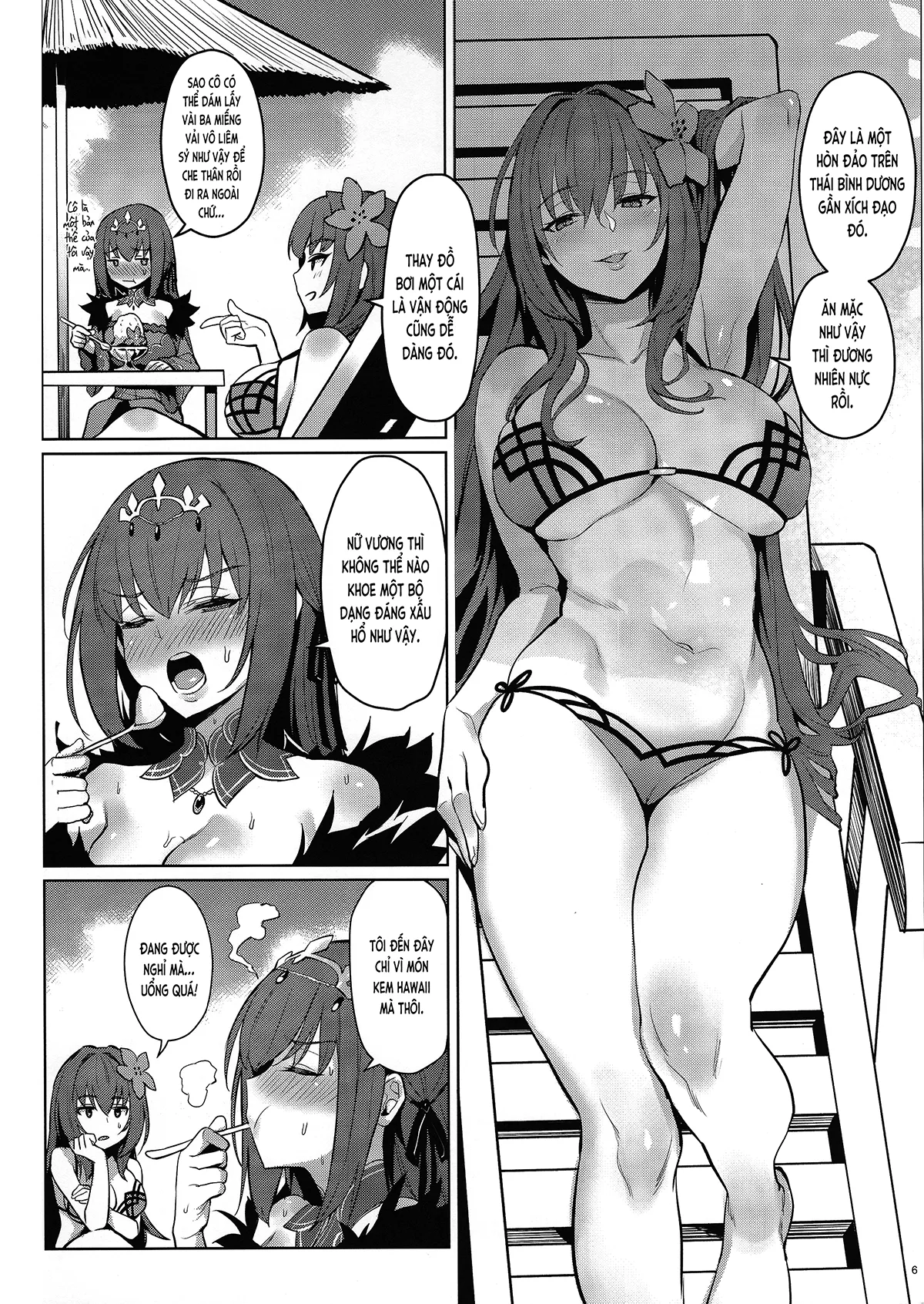 HentaiVN.net - Ảnh 5 - Vị nữ vương nhạy cảm với cái nóng (Fate/Grand Order) [Atsugari na Joou-sama; 暑がりな女王様] - Oneshot