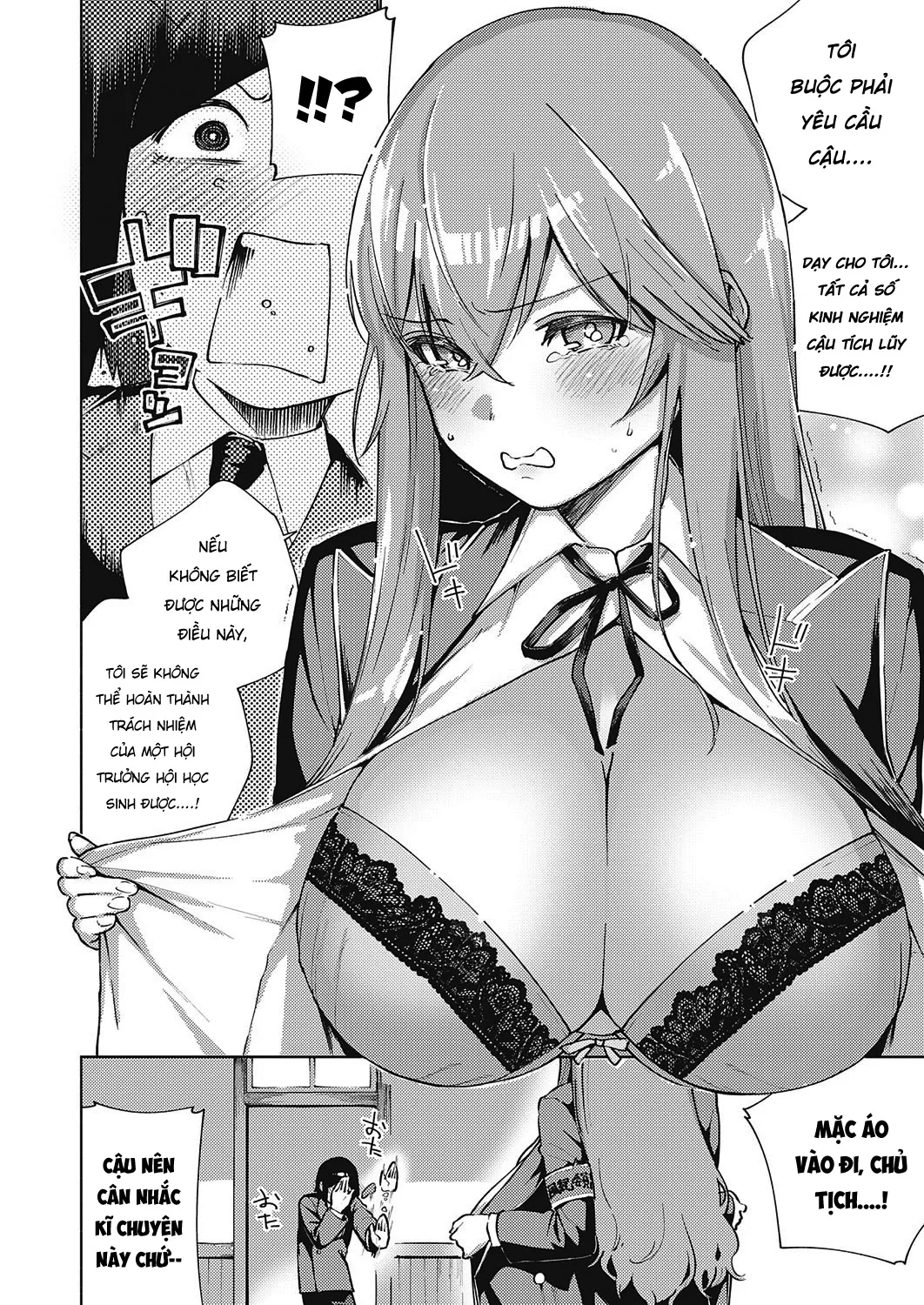 HentaiVN.net - Ảnh 10 - Hội Trưởng Học Sinh Dâm Đãng [Moral Hazard] - Oneshot