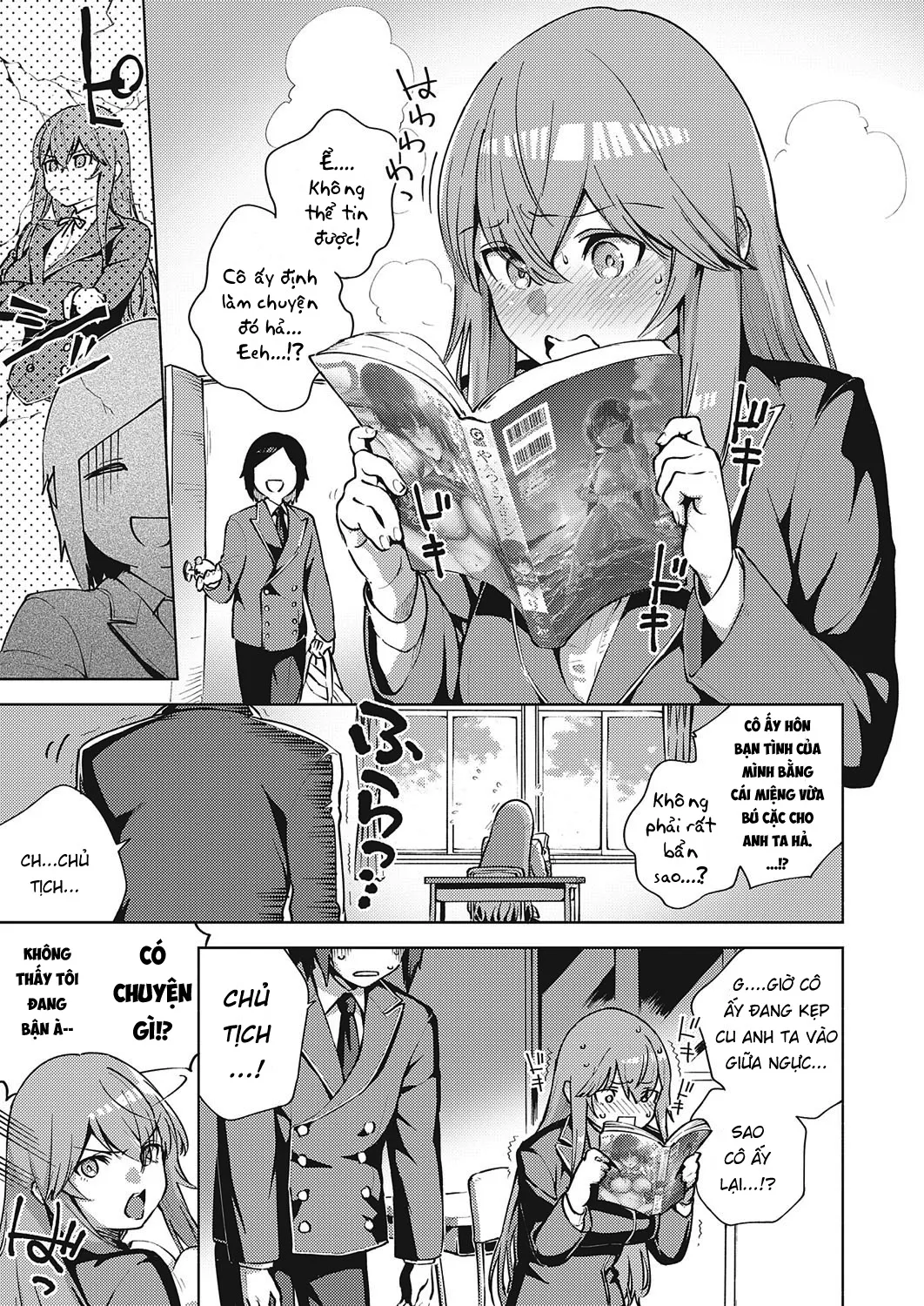 HentaiVN.net - Ảnh 5 - Hội Trưởng Học Sinh Dâm Đãng [Moral Hazard] - Oneshot