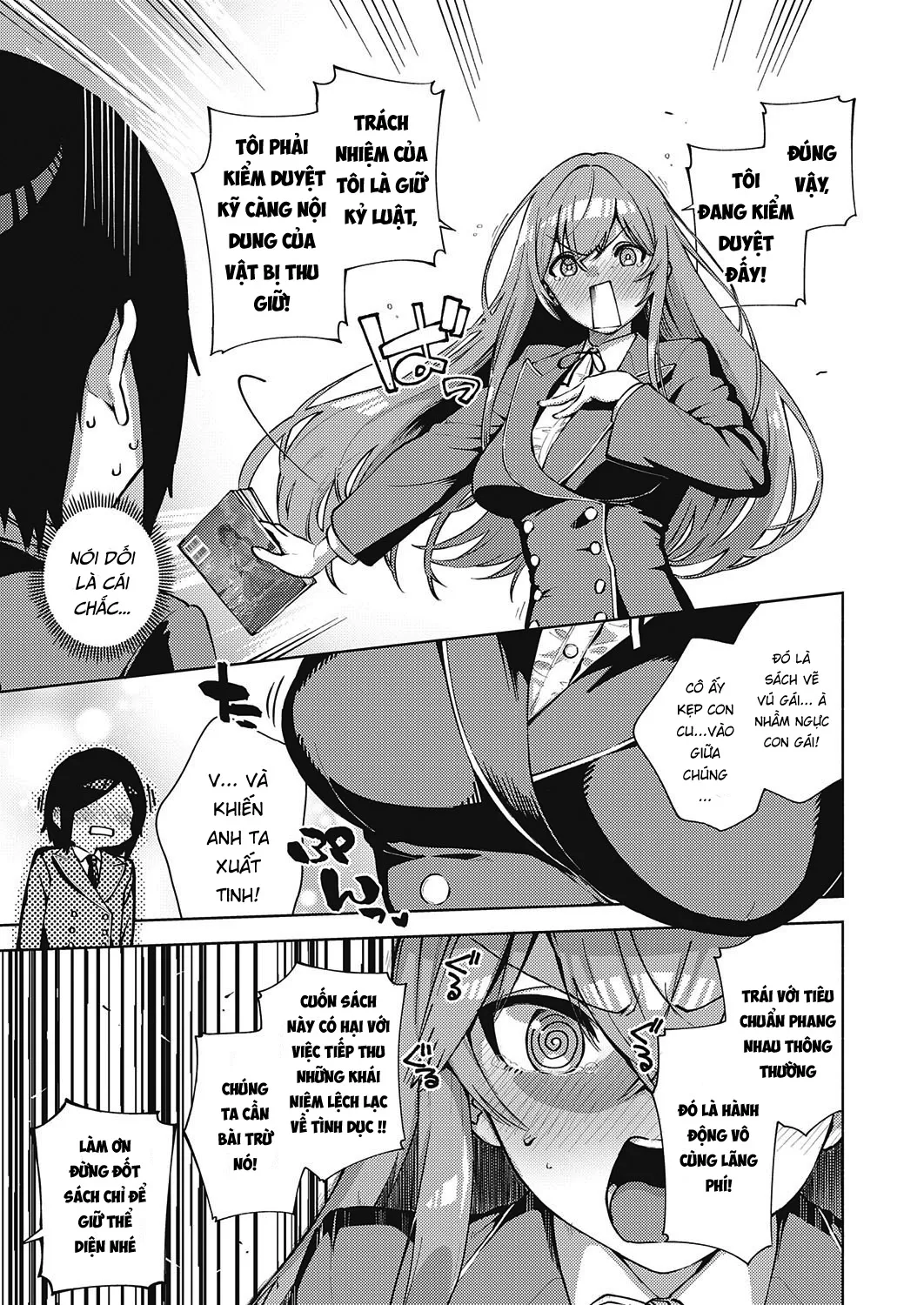 HentaiVN.net - Ảnh 7 - Hội Trưởng Học Sinh Dâm Đãng [Moral Hazard] - Oneshot