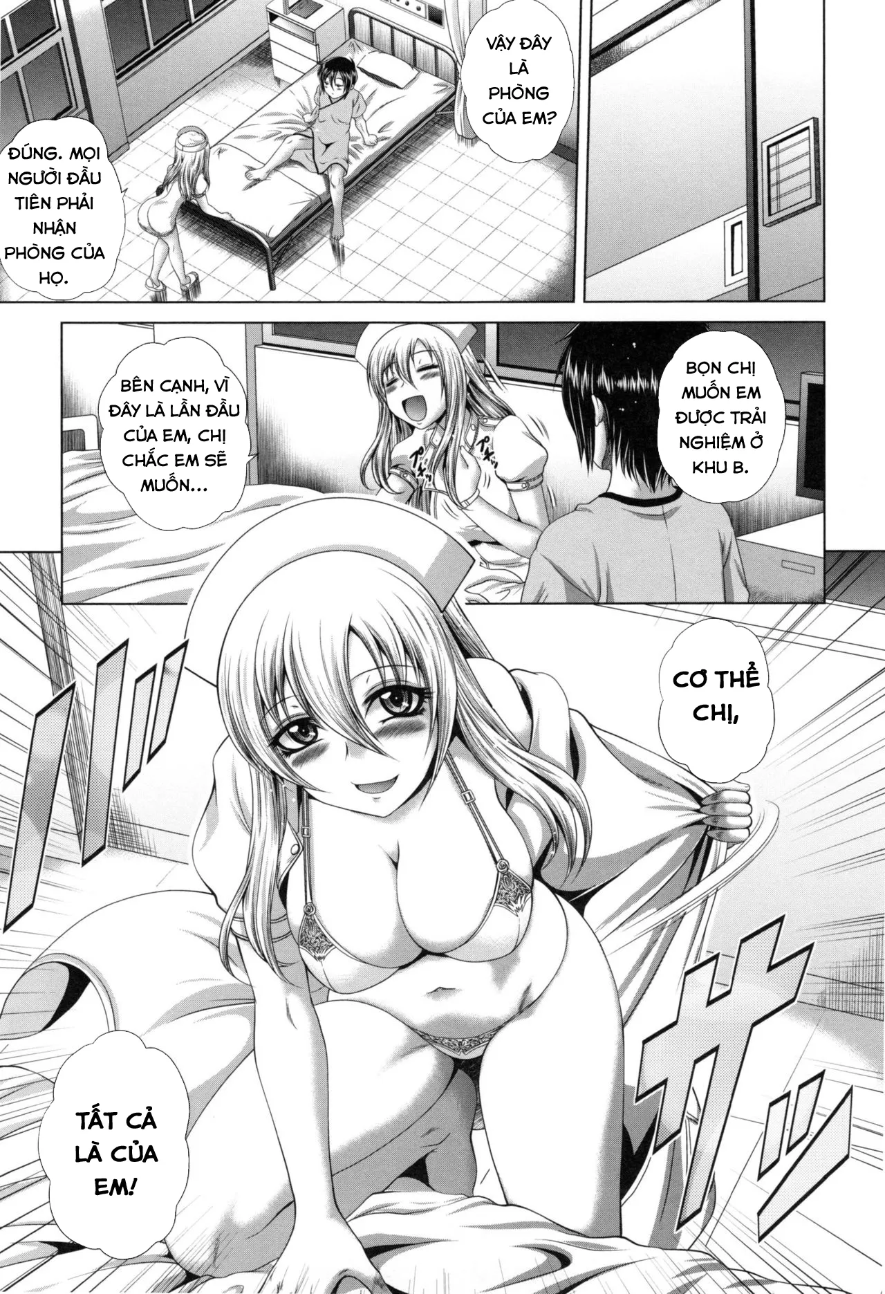 HentaiVN.net - Ảnh 9 - Pako Pako Nurse Five - Welcome to Yosakura Hospital [Chào mừng tới Bệnh viện Yosakura] - Chap 1: Bí mật mới!