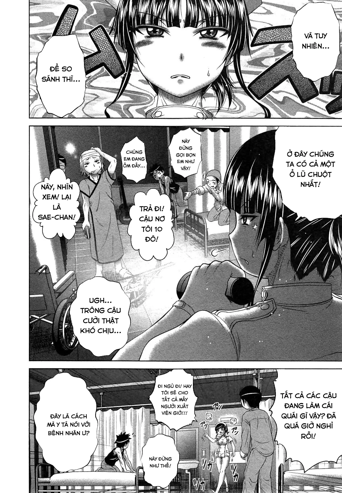 HentaiVN.net - Ảnh 10 - Pako Pako Nurse Five - Welcome to Yosakura Hospital [Chào mừng tới Bệnh viện Yosakura] - Chap 2: Lũ nhóc khu B!