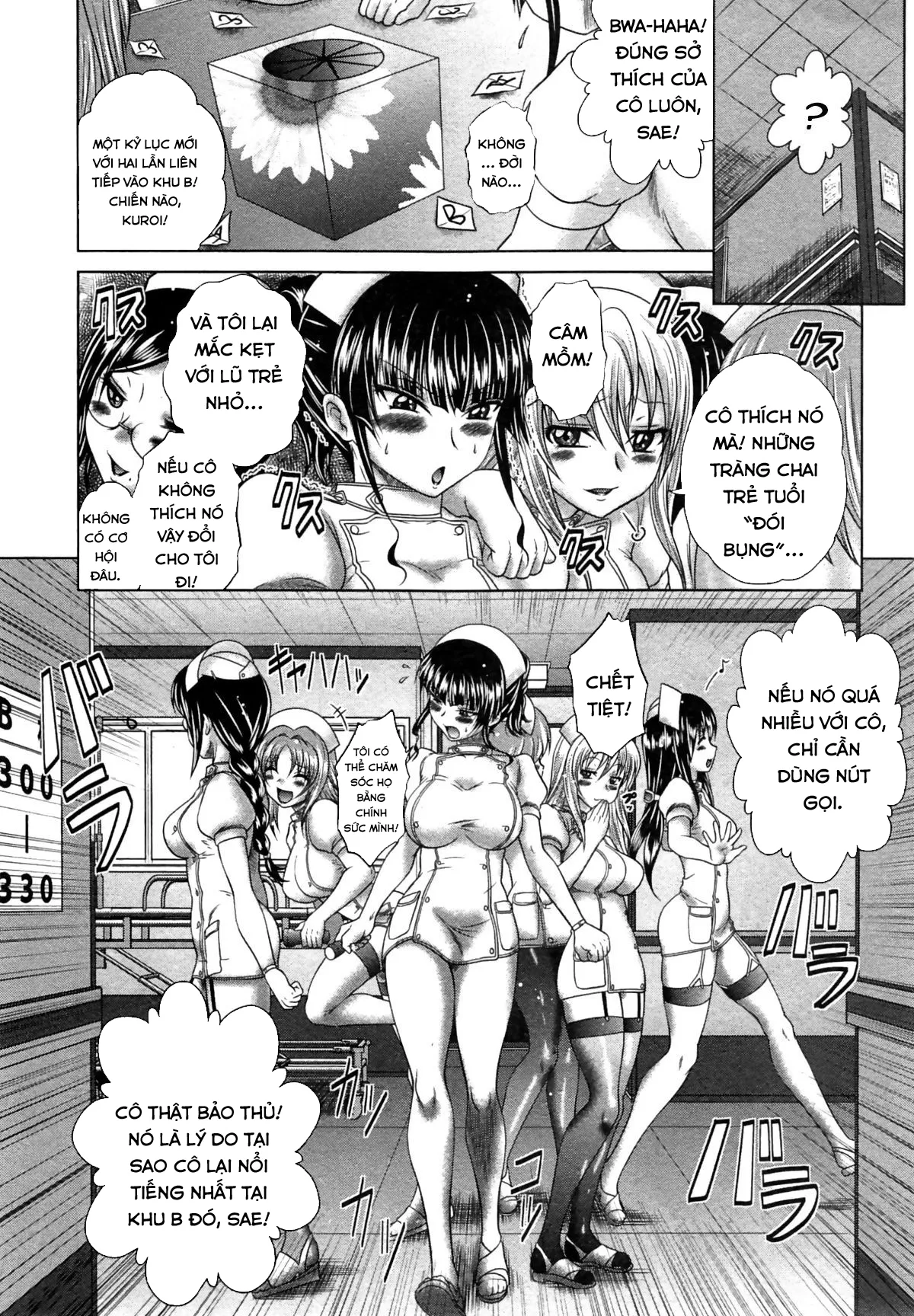 HentaiVN.net - Ảnh 6 - Pako Pako Nurse Five - Welcome to Yosakura Hospital [Chào mừng tới Bệnh viện Yosakura] - Chap 2: Lũ nhóc khu B!