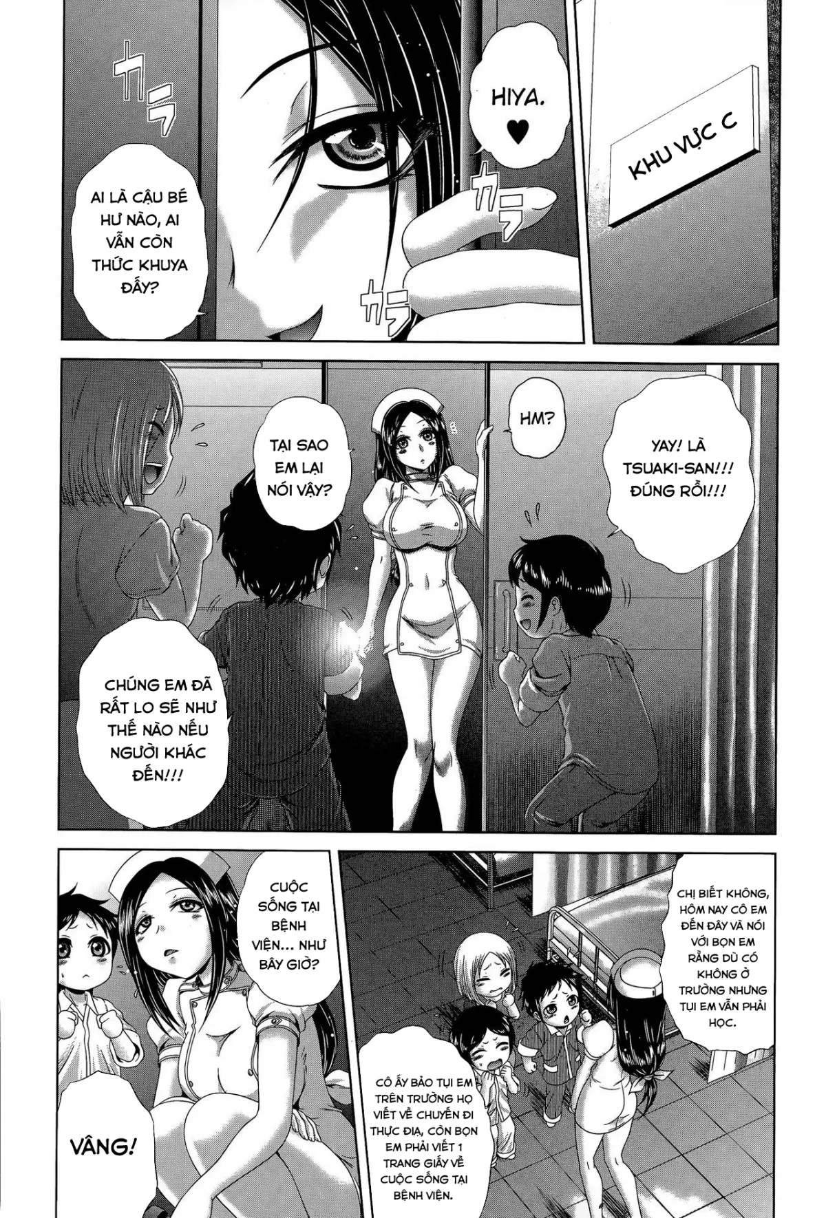 HentaiVN.net - Ảnh 4 - Pako Pako Nurse Five - Welcome to Yosakura Hospital [Chào mừng tới Bệnh viện Yosakura] - Chap 3: Tuổi trẻ tài cao?!