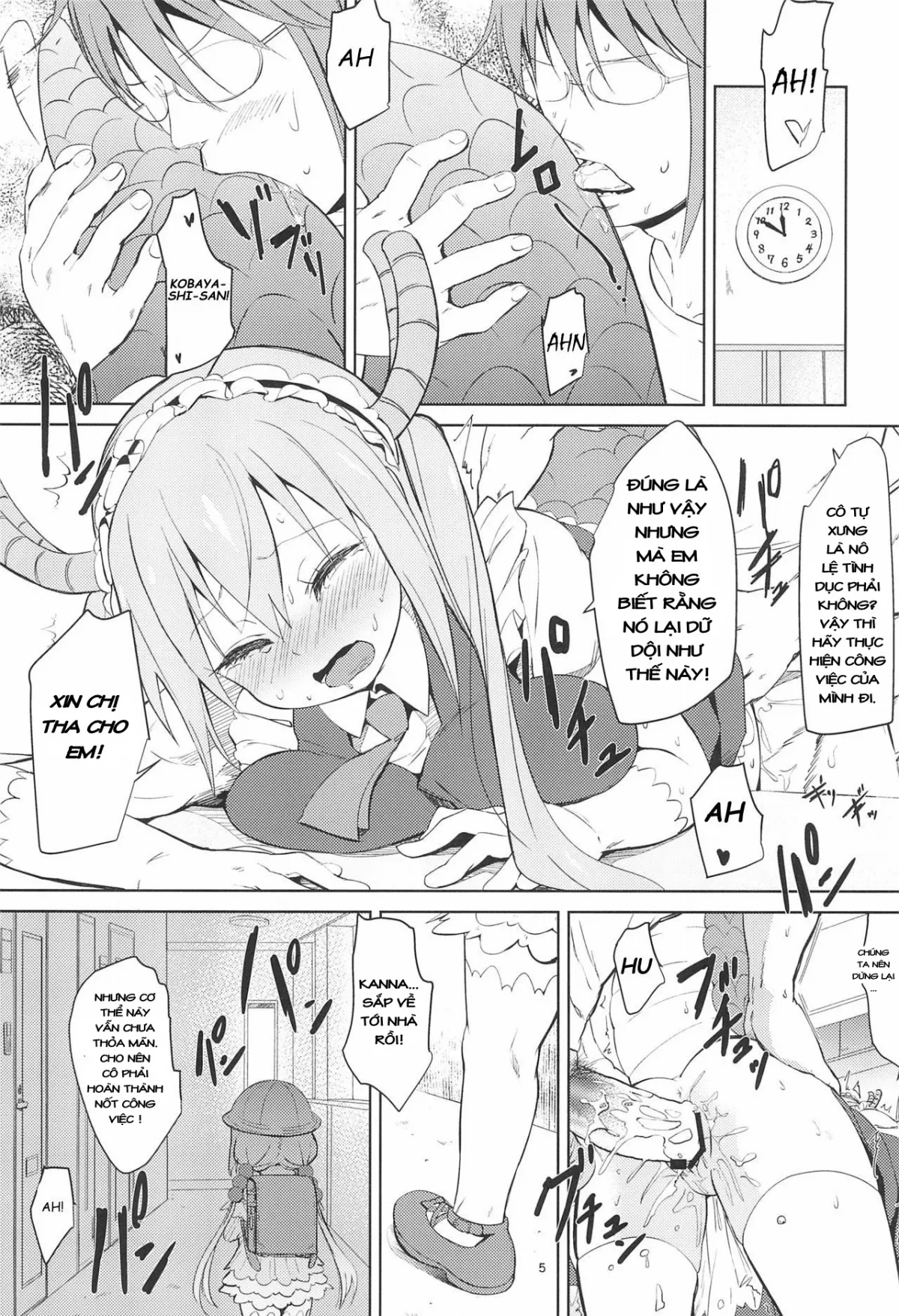 HentaiVN.net - Ảnh 6 - Miss Kobayashi's Dick [Kobayashi-san-chinpo no Maid Dragon] - Oneshot