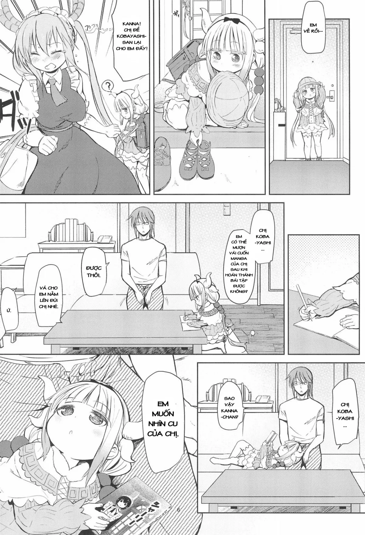 HentaiVN.net - Ảnh 7 - Miss Kobayashi's Dick [Kobayashi-san-chinpo no Maid Dragon] - Oneshot