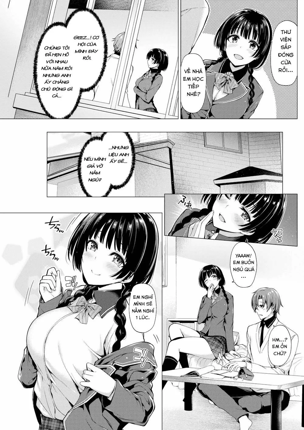 HentaiVN.net - Ảnh 4 - Giả vờ ngủ [Pretend Nap Time] - OneShot [Không Che]