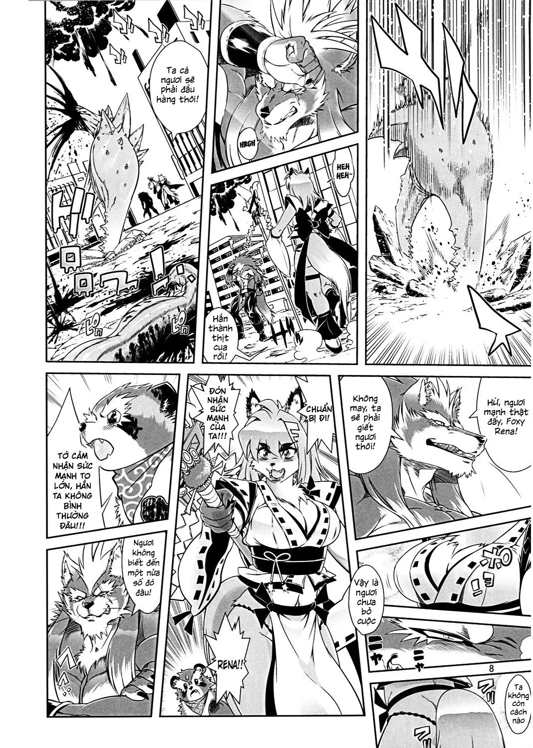 HentaiVN.net - Ảnh 9 - Mahou no Juujin Foxy Rena [Kemono of magic - Foxy Rena] - Tập 1 - Cuộc gặp gỡ