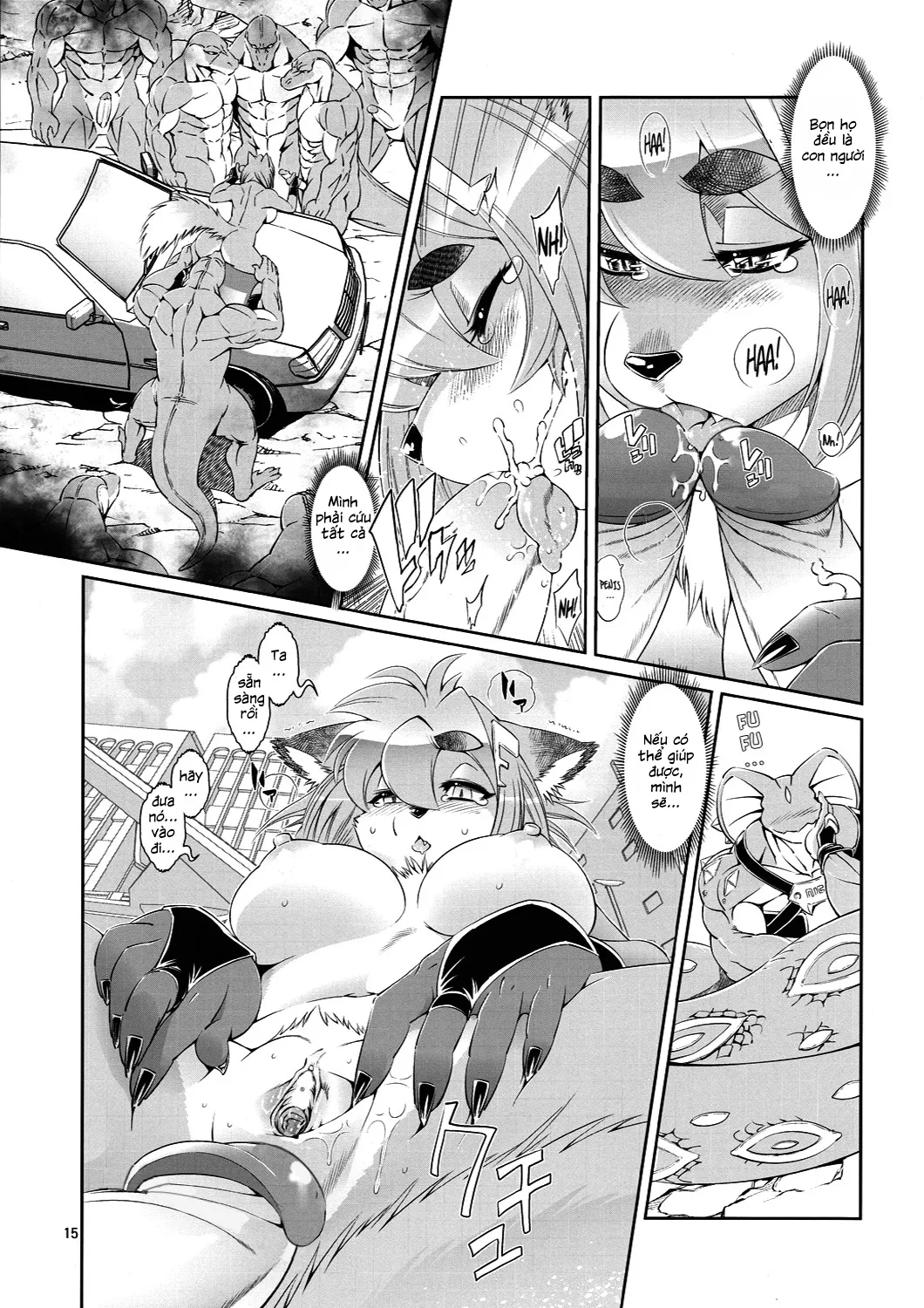 HentaiVN.net - Ảnh 17 - Mahou no Juujin Foxy Rena [Kemono of magic - Foxy Rena] - Tập 3 - Sự biến hóa bất ngờ