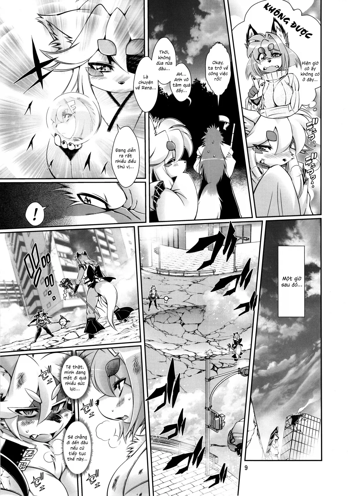 HentaiVN.net - Ảnh 8 - Mahou no Juujin Foxy Rena [Kemono of magic - Foxy Rena] - Tập 6 - Cuộc chiến gián đoạn