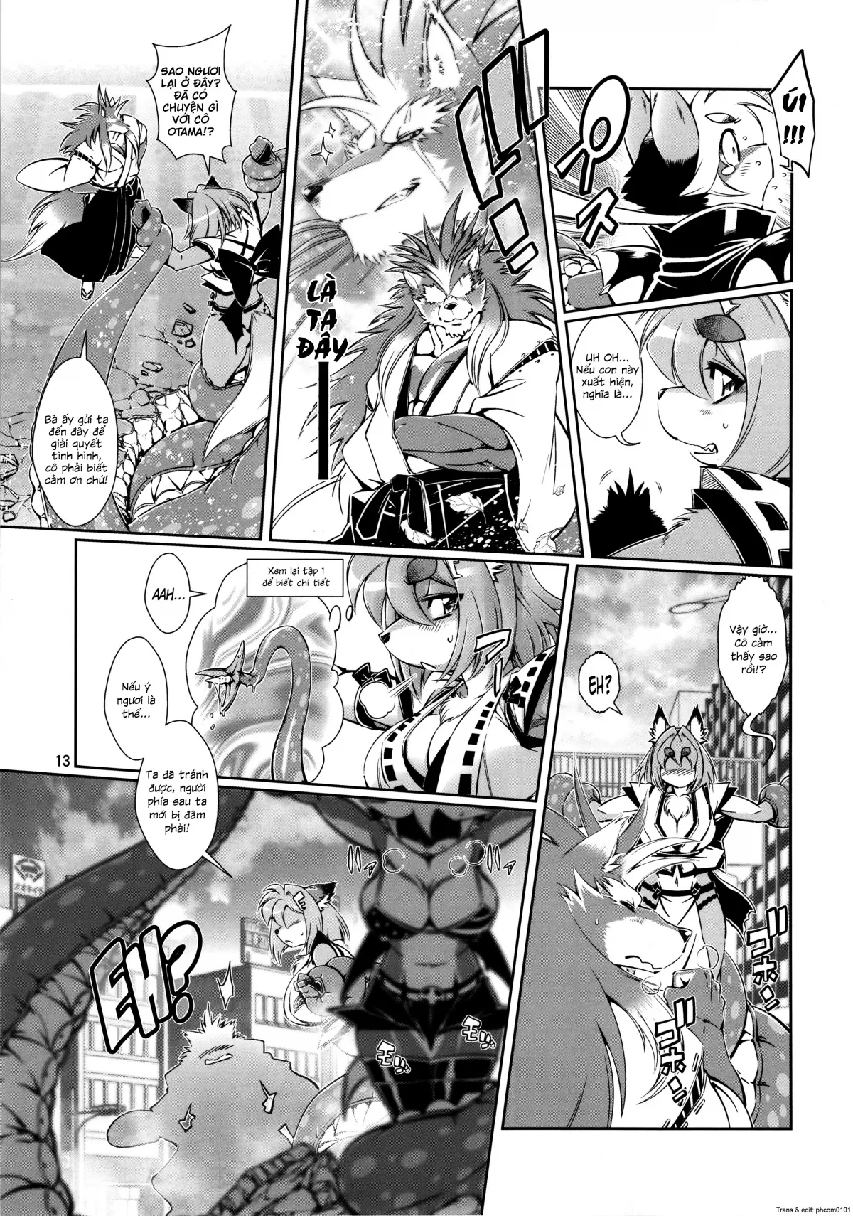 HentaiVN.net - Ảnh 11 - Mahou no Juujin Foxy Rena [Kemono of magic - Foxy Rena] - Tập 6 - Cuộc chiến gián đoạn