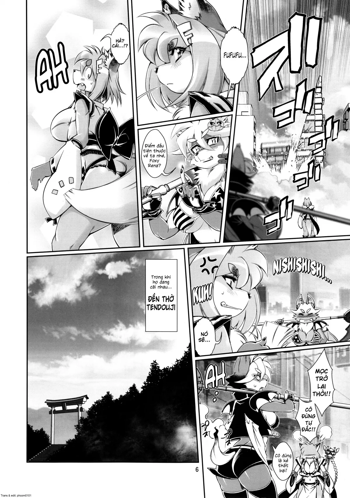 HentaiVN.net - Ảnh 5 - Mahou no Juujin Foxy Rena [Kemono of magic - Foxy Rena] - Tập 6 - Cuộc chiến gián đoạn