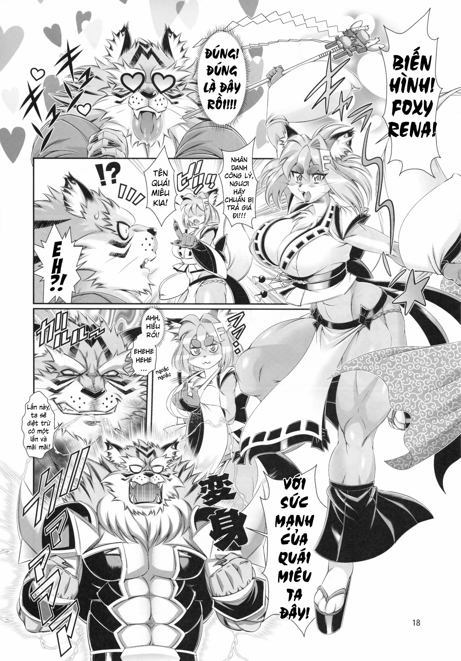 HentaiVN.net - Ảnh 21 - Mahou no Juujin Foxy Rena [Kemono of magic - Foxy Rena] - Tập 12 - Cùng chơi trò đóng vai!