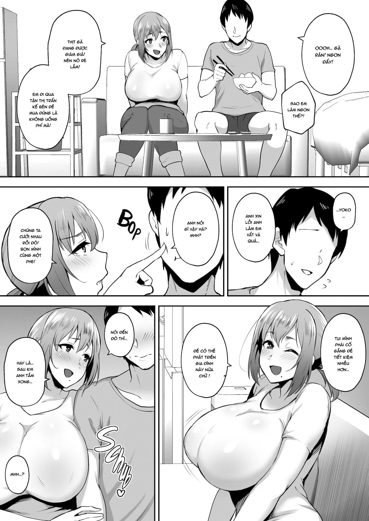 HentaiVN.net - Ảnh 4 - Gái có chồng ngực bự [Big Breasted Married Woman] - Part 1