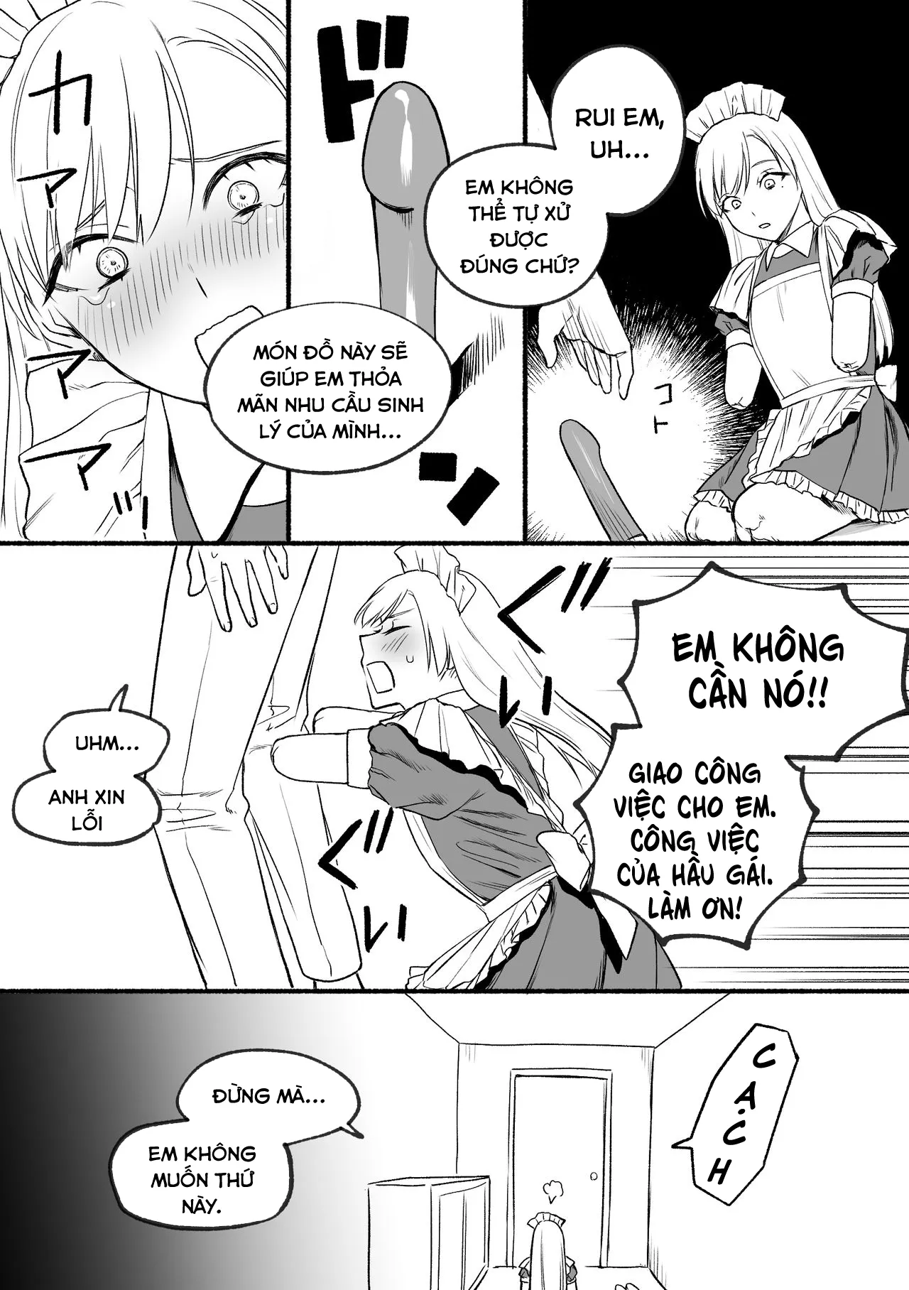 HentaiVN.net - Ảnh 4 - Hầu gái Rui [Kesson meido Rui, Amputation Maid Rui-Chen, 欠損メイドるい] - Oneshot
