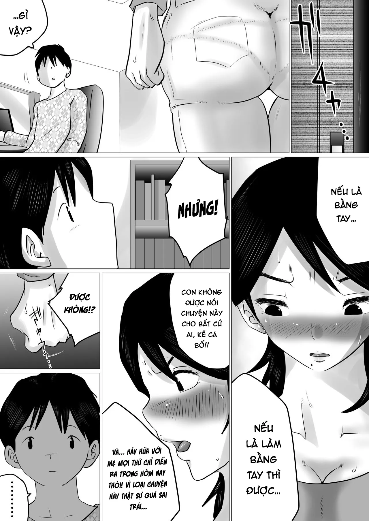 HentaiVN.net - Ảnh 11 - Món quà thi tốt với mẹ là địt! [Goukaku Iwai ni SEX wo Nedarareta Haha] - Chap 1