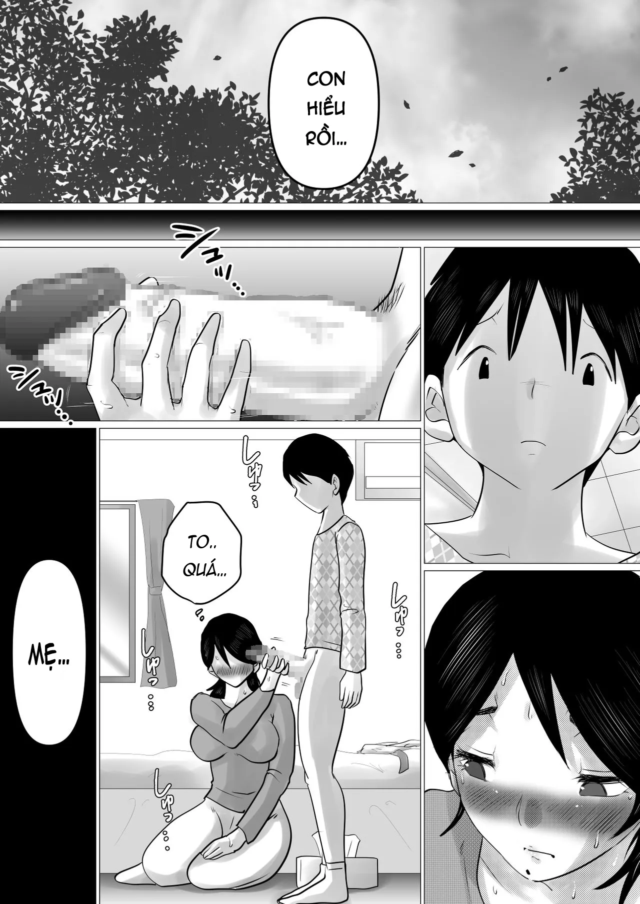 HentaiVN.net - Ảnh 12 - Món quà thi tốt với mẹ là địt! [Goukaku Iwai ni SEX wo Nedarareta Haha] - Chap 1