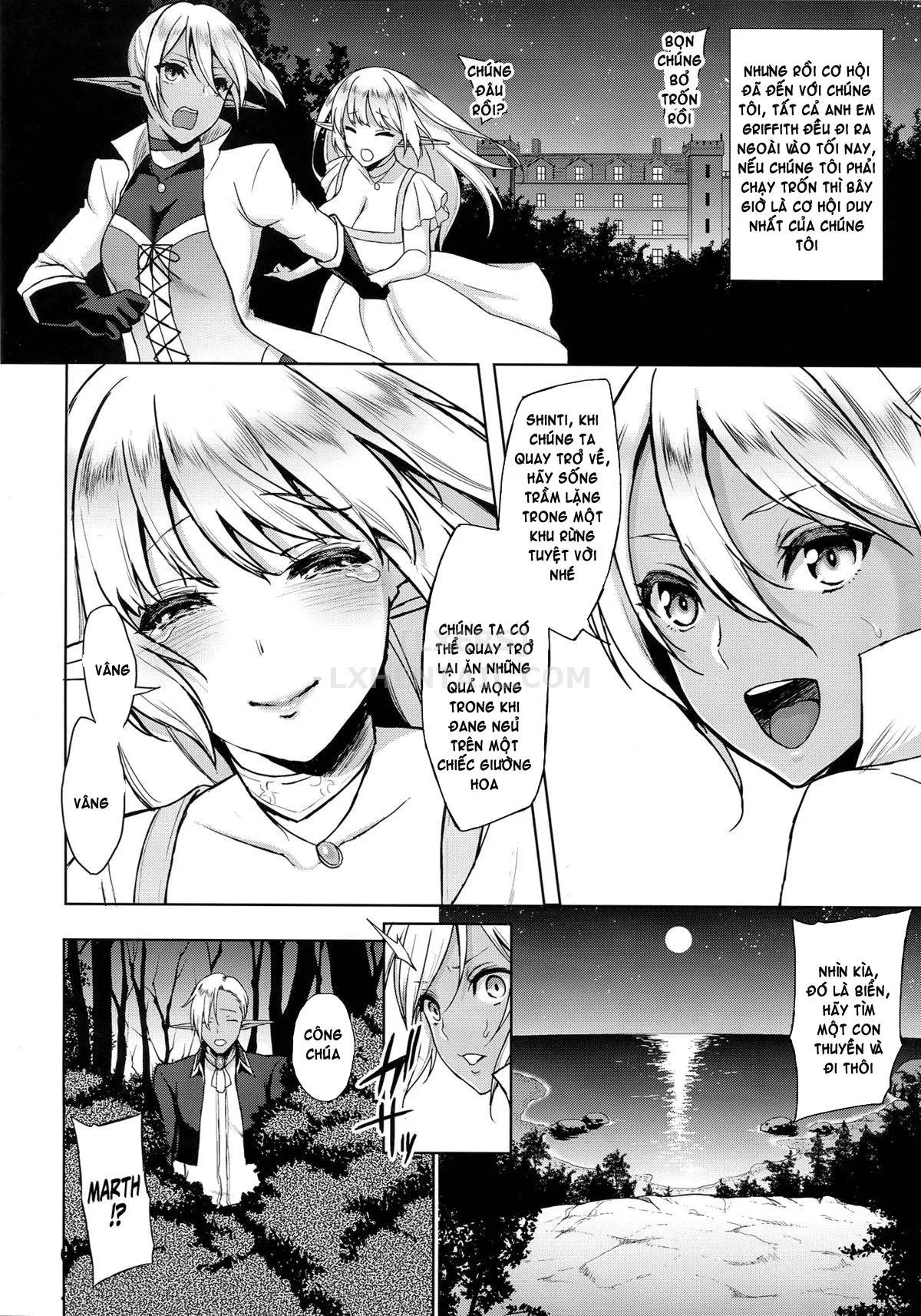 HentaiVN.net - Ảnh 15 - Elf No Hime Wa Kairaku Ni Naku - Oneshot