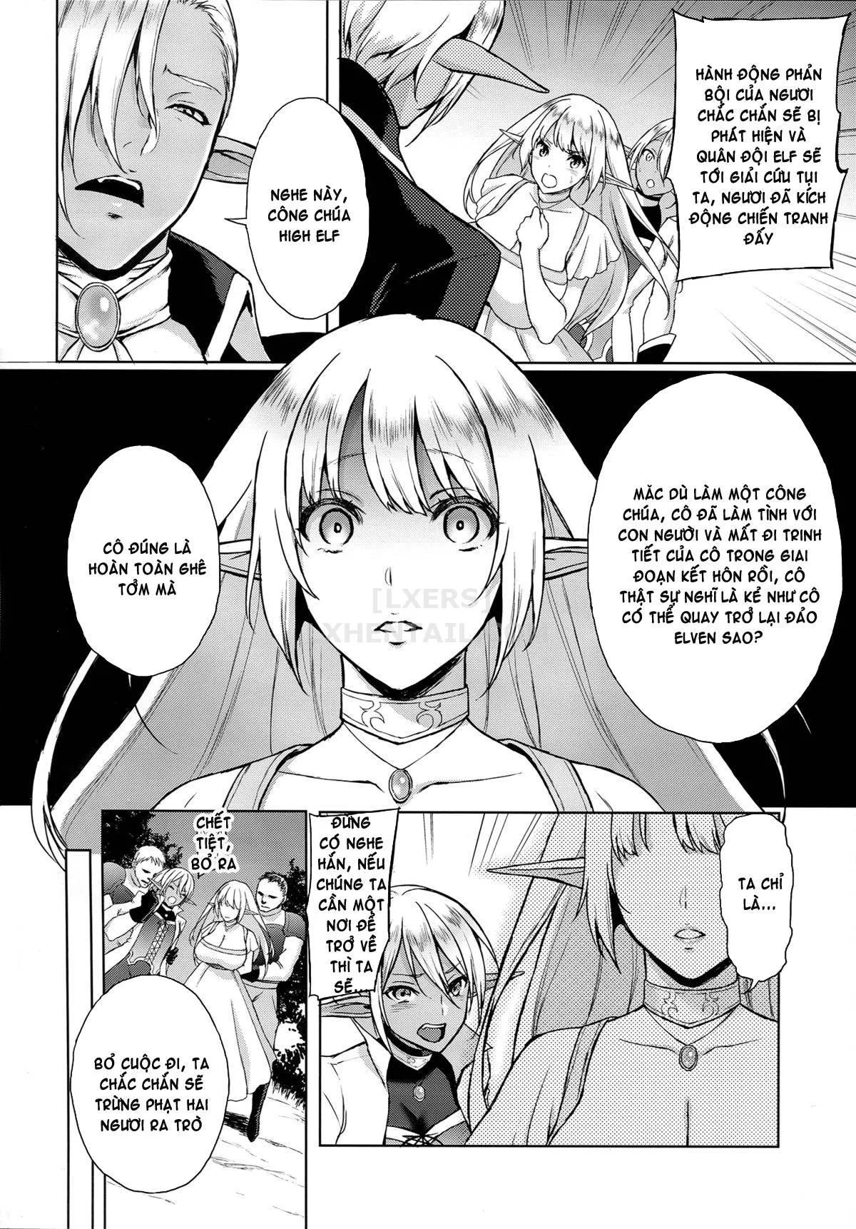 HentaiVN.net - Ảnh 17 - Elf No Hime Wa Kairaku Ni Naku - Oneshot
