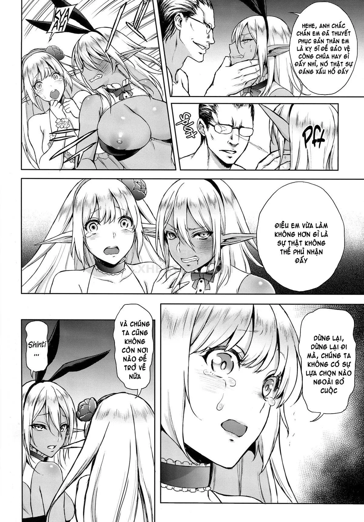 HentaiVN.net - Ảnh 19 - Elf No Hime Wa Kairaku Ni Naku - Oneshot