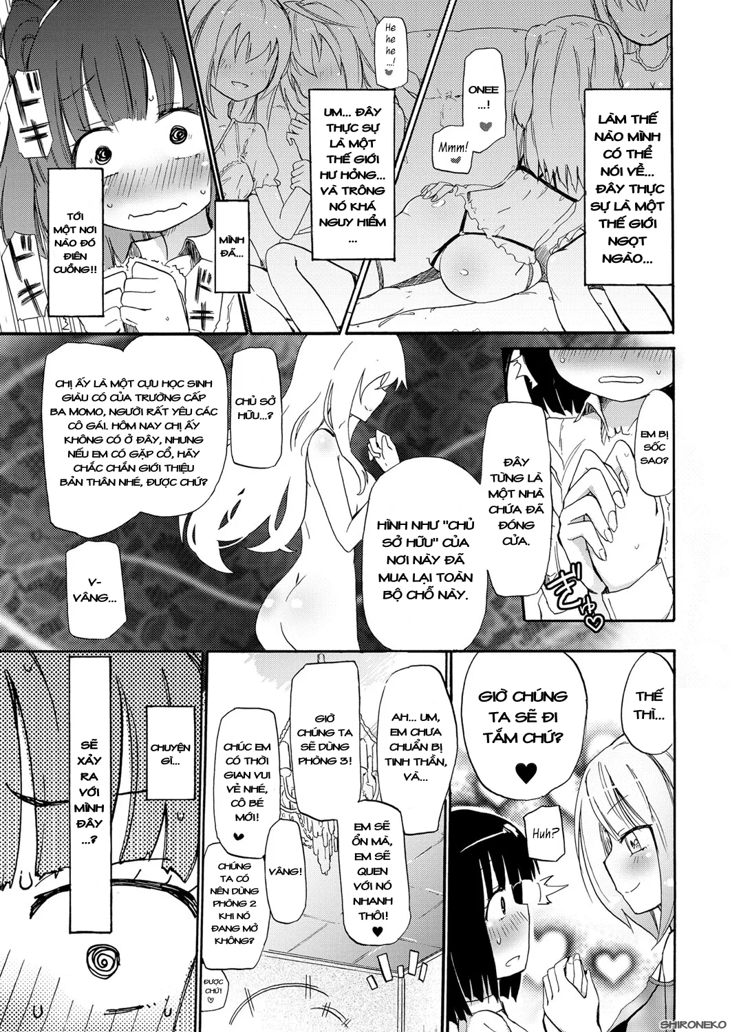 HentaiVN.net - Ảnh 4 - Chichi Yuri Girls [ちちゆりガールズ] - Ngoại truyện 1 - Câu lạc bộ xà bông bí mật của Học viện Momoyuri (Chap 1)